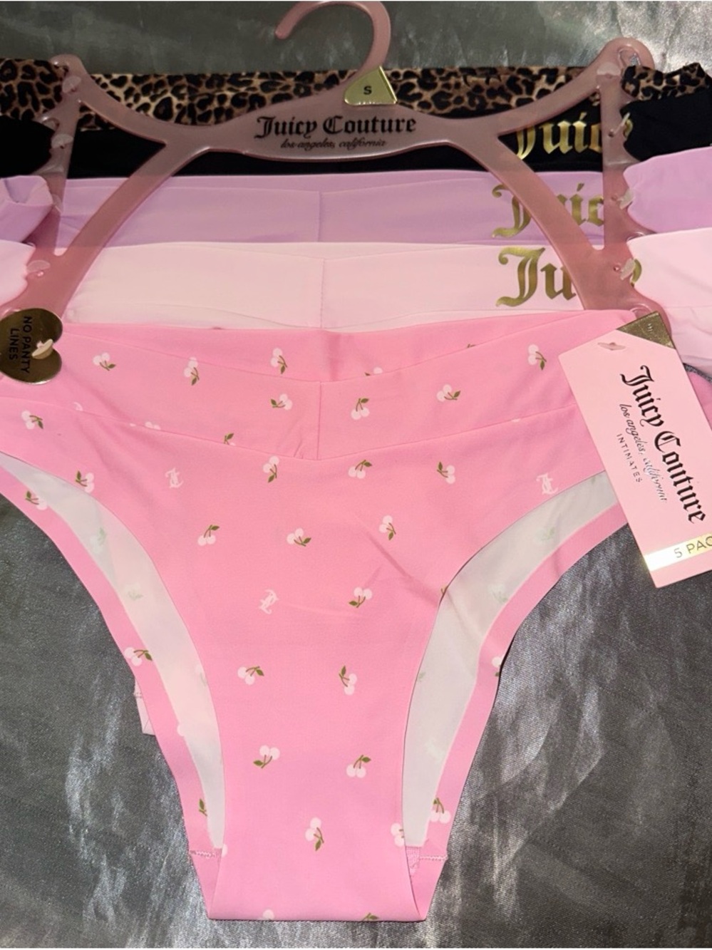 Juicy Couture women Pink Floral Hipster Underwear - 5 Pack